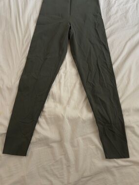 oysho Olive Green Stretch Slim Pants